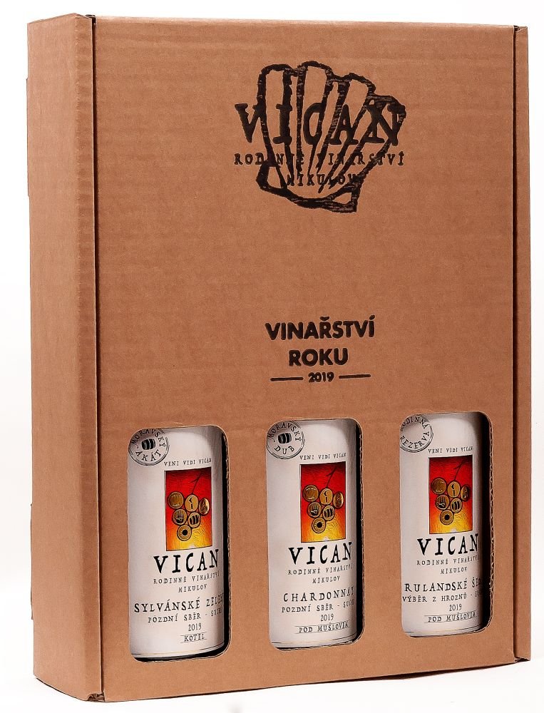 VICAN Box Vinařství roku 2019 - Výběr vinaře Tomáše Vicana 2019 3×0