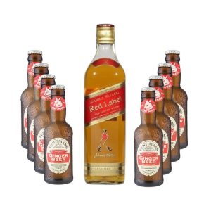 Párty set Johnnie Walker Red Label 1l 40% + Fentimans Ginger Beer 8×0