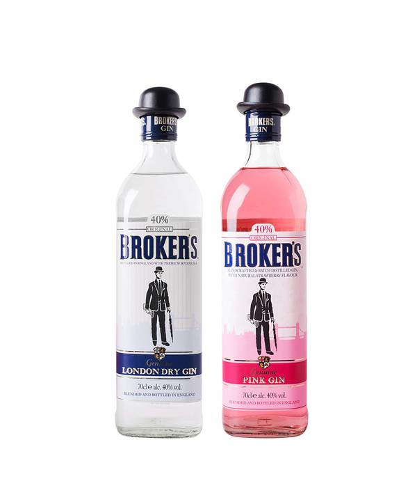 Zvýhodněný Set = 1ks Broker's London Dry + 1ks Broker´s Pink 40